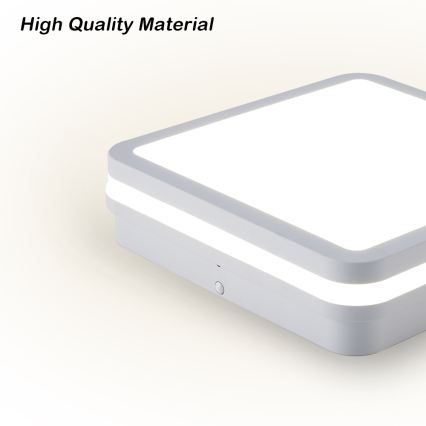 Brilagi - LED spoljno svetlo sa senzorom BENE LED/24W/230V 26x26 cm belo IP54