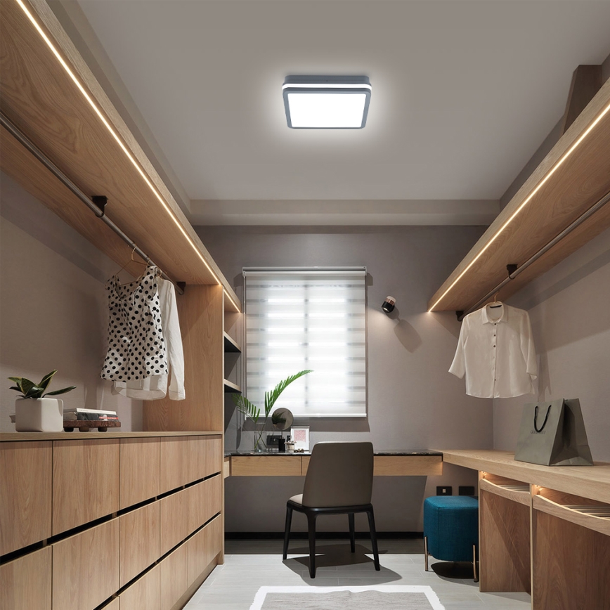 Brilagi - LED spoljašnje svetlo sa senzorom pokreta BENE LED/24W/230V 26x26 cm antracit IP54
