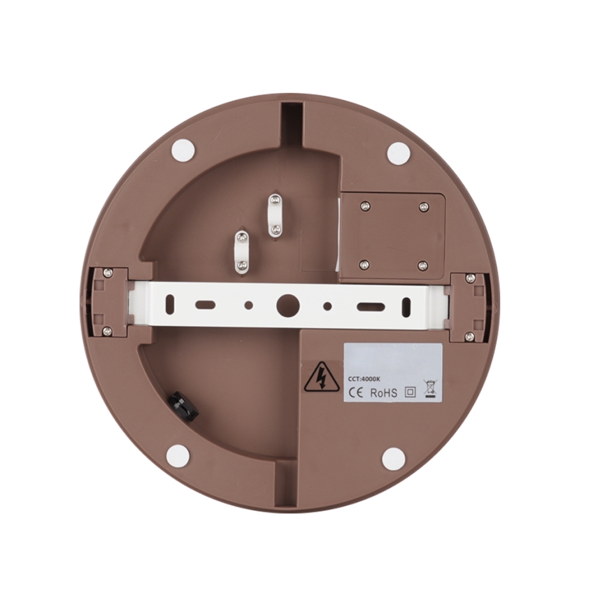 Brilagi - LED spoljašnja svetiljka sa senzorom BENE LED/24W/230V prečnik 26 cm braon IP54