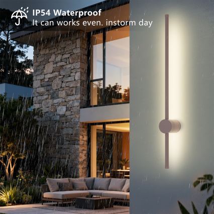 Brilagi - LED spoljašnje zidno svetlo AURA LED/12W/230V 3000K IP54 65 cm braon CRI 90