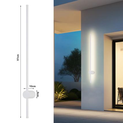 Brilagi - AURA LED spoljašnje zidno svetlo LED/20W/230V 3000K IP54 97 cm belo CRI 90