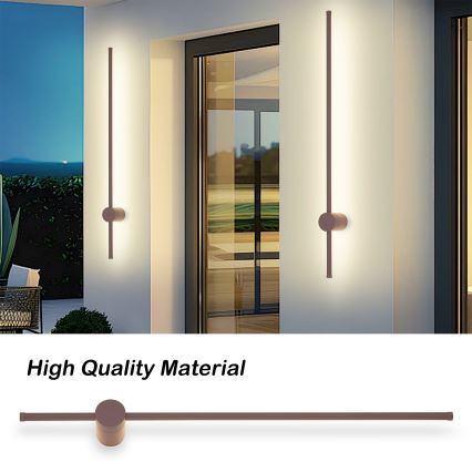 Brilagi - LED spoljašnje zidno svetlo AURA LED/20W/230V 3000K IP54 97 cm smeđa CRI 90