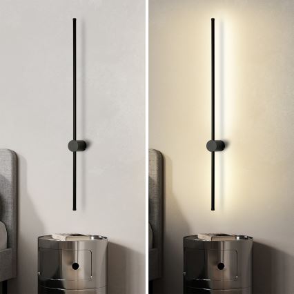 Brilagi - AURA LED spoljašnja zidna svetiljka LED/20W/230V 4000K IP54 97 cm crna CRI 90