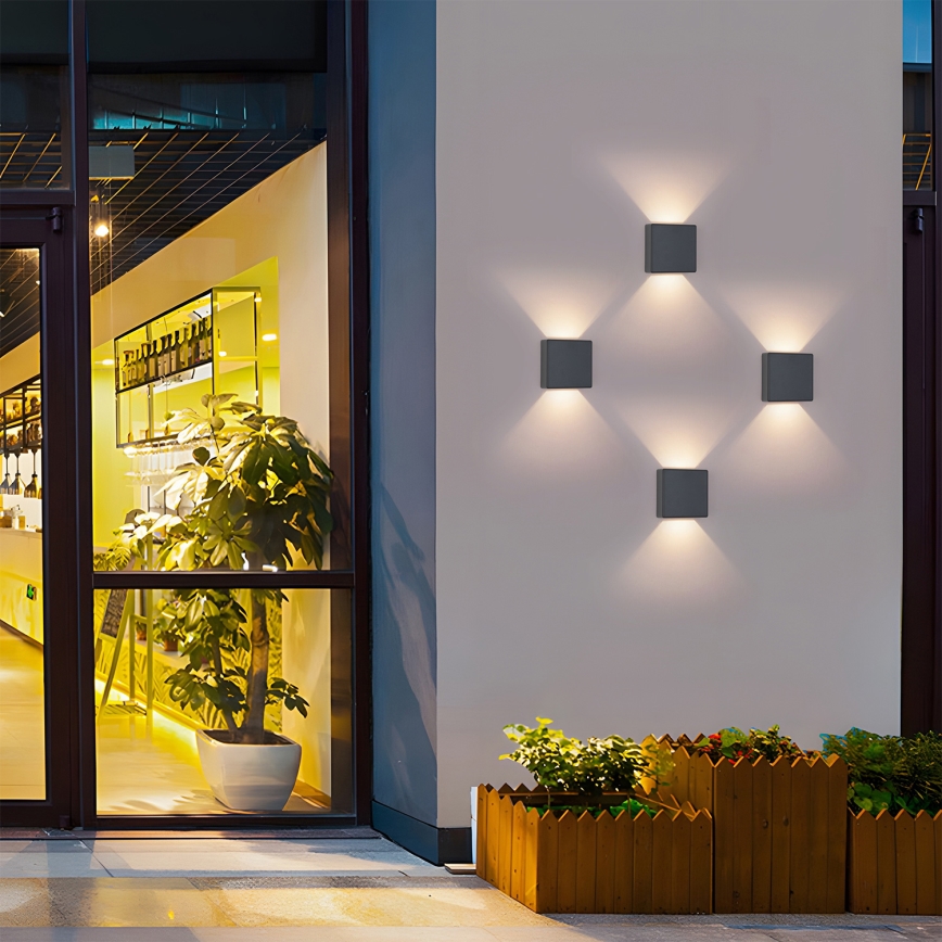 Brilagi - LED spoljno zidno svetlo DOUBLERAY LED/6W/230V antracit IP54