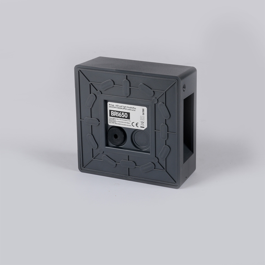 Brilagi - LED spoljno zidno svetlo DOUBLERAY LED/6W/230V antracit IP54