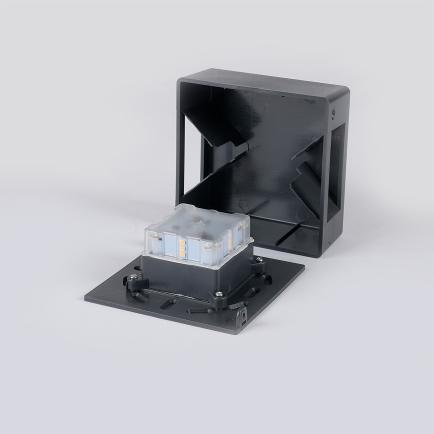 Brilagi - LED spoljno zidno svetlo DOUBLERAY LED/6W/230V antracit IP54