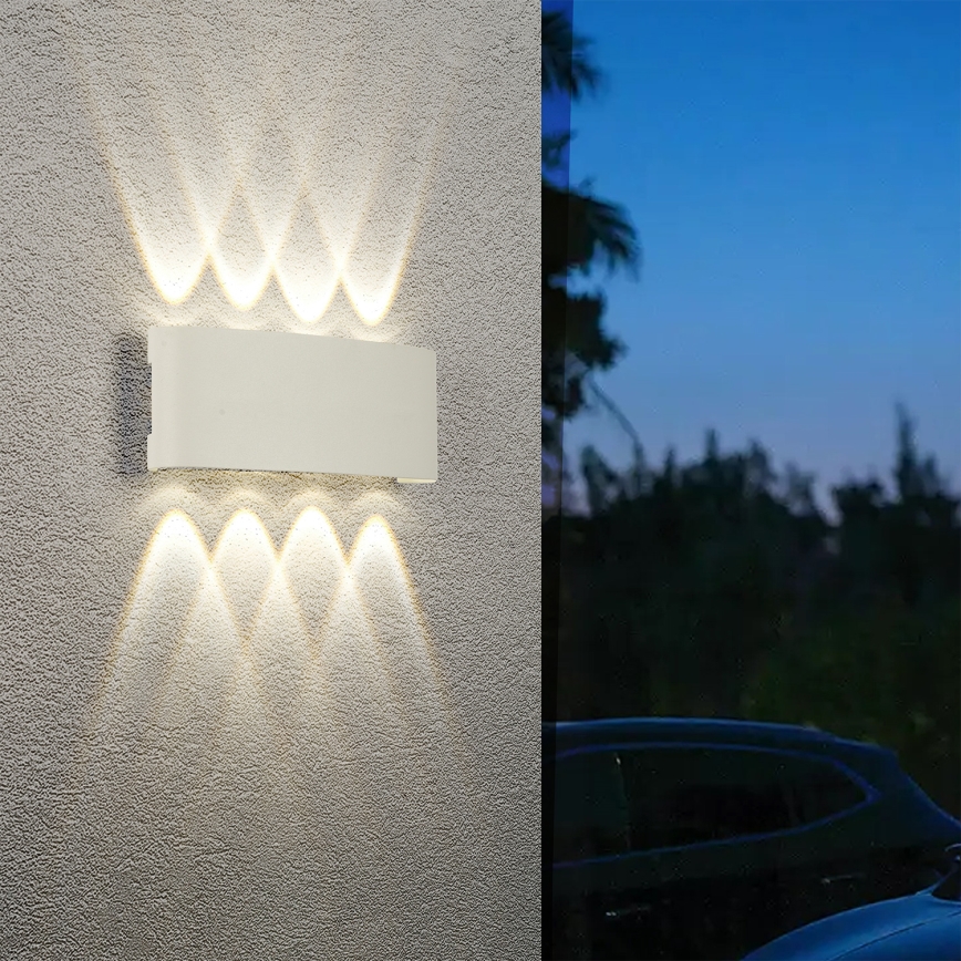 Brilagi - LED spoljno zidno svetlo FLAREBOX LED/8W/230V bela IP65