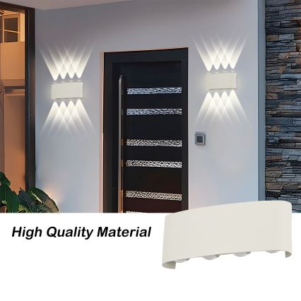 Brilagi - LED spoljno zidno svetlo FLAREBOX LED/8W/230V bela IP65