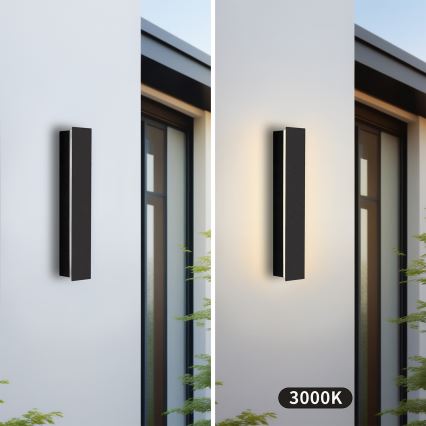 Brilagi - LED spoljašnja zidna svetiljka LINEAR LED/8W/230V 3000K IP65 30 cm crna CRI 90