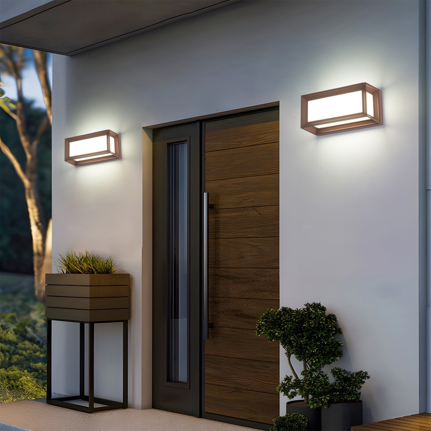 Brilagi - LED Spoljno zidno svetlo PARKER LED/12W/230V braon IP44