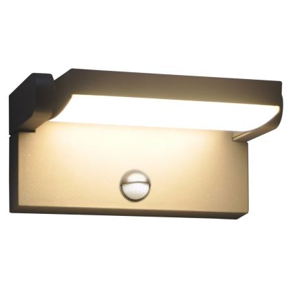 Brilagi - LED spoljašnja zidna svetiljka sa senzorom ANKLE LED/18W/230V 3000K IP65 antracit