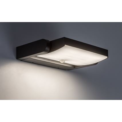 Brilagi - LED spoljno zidno svetlo sa senzorom ANKLE LED/18W/230V 4000K IP65 antracit