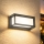 Brilagi - LED spoljno zidno svetlo sa senzorom PARKER LED/12W/230V antracit IP44