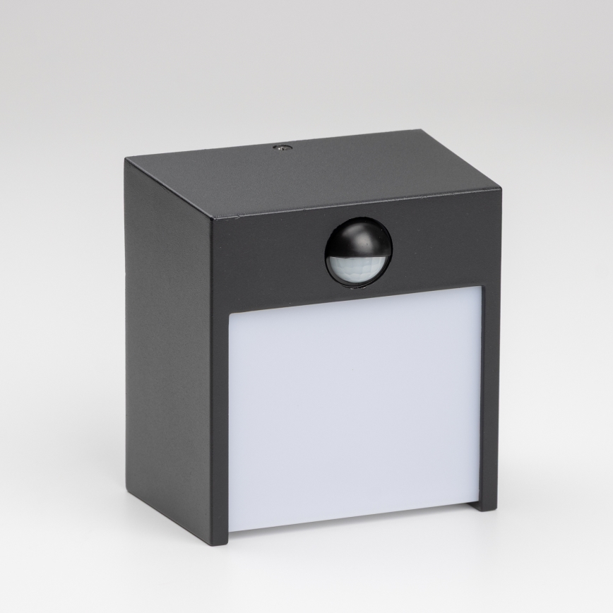 Brilagi - LED spoljašnje zidno svetlo sa senzorom TERNI LED/12W/230V crna IP44