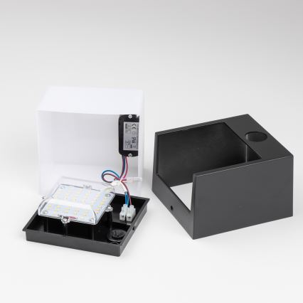 Brilagi - LED spoljašnje zidno svetlo sa senzorom TERNI LED/12W/230V crna IP44