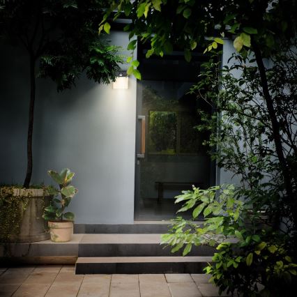 Brilagi - LED spoljašnje zidno svetlo sa senzorom TERNI LED/12W/230V crna IP44