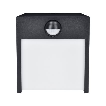 Brilagi - LED spoljašnje zidno svetlo sa senzorom TERNI LED/12W/230V crna IP44