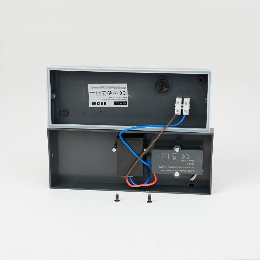 Brilagi - LED spoljašnja zidna svetiljka sa senzorom TESSI LED/10W/230V antracitna IP54