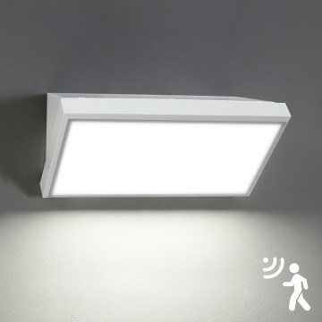 Brilagi - LED spoljno zidno svetlo sa senzorom TRIANGLE LED/20W/230V belo IP65