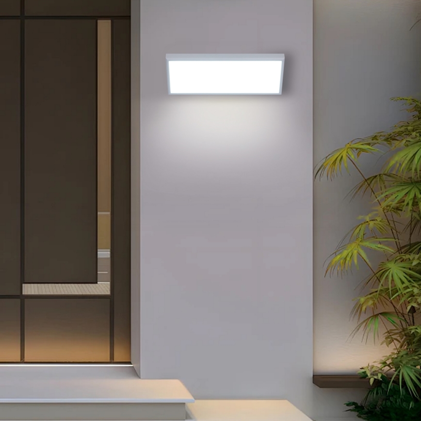 Brilagi - LED spoljašnje zidno svetlo sa senzorom TRIANGLE LED/42W/230V 45 cm bela IP65