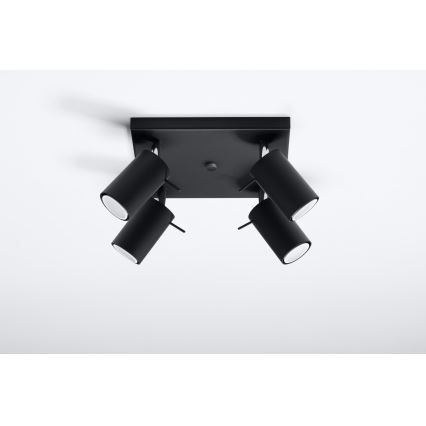 Brilagi - LED spot svetiljka ASMUS 4xGU10/7W/230V crna