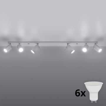 Brilagi - LED spot svetiljka ASMUS 6xGU10/7W/230V bela