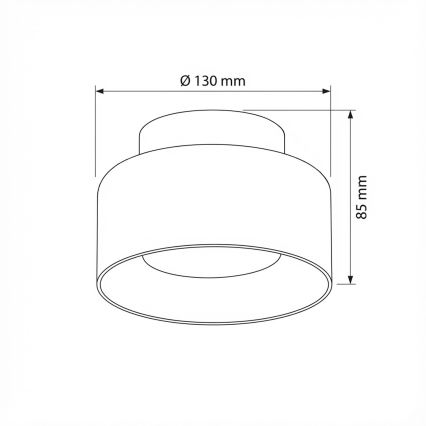 Brilagi - LED Spot svetiljka AURA LUX 1xGX53/30W/230V Ø 13 cm crna/zadimljena