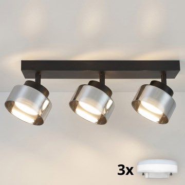Brilagi - LED Spot svetiljka AURA LUX 3xGX53/30W/230V crna/zadimljena