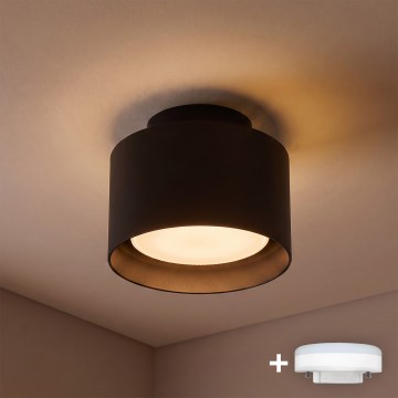 BRILAGI - LED spot svetiljka BACKLIT 1xGX53/15W/230V + LED/3W prečnik 10 cm crna