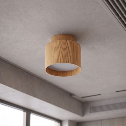 BRILAGI - LED spot svetlo BACKLIT 1xGX53/15W/230V + LED/3W, prečnik 8 cm, dekor hrasta