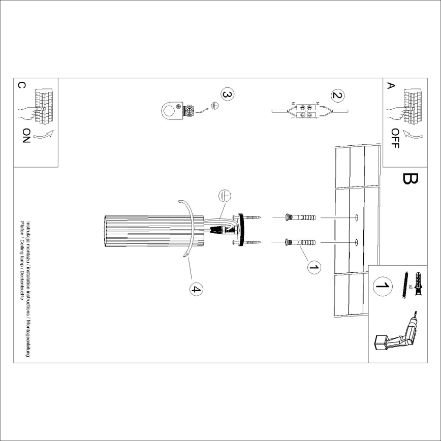 Brilagi - LED spot svetiljka CRESTO 1xGU10/10W/230V 20 cm zlatna