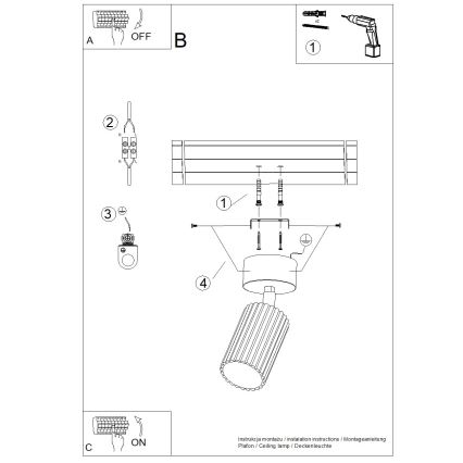 Brilagi - LED spot svetiljka CRESTO 1xGU10/10W/230V roze