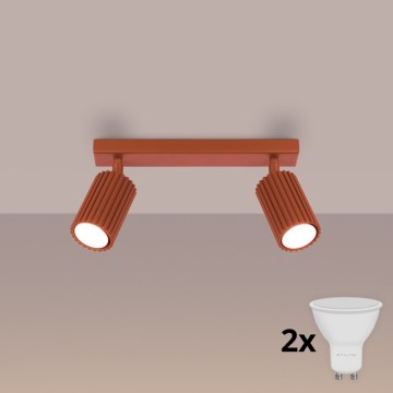 Brilagi - LED spot svetiljka CRESTO 2xGU10/10W/230V crvena