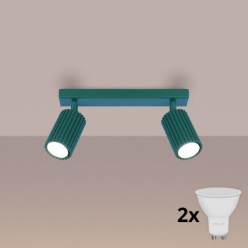 Brilagi - LED spot svetiljka CRESTO 2xGU10/10W/230V tirkizna