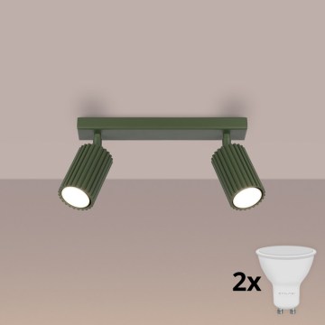 Brilagi - LED spot svetiljka CRESTO 2xGU10/10W/230V zelena