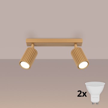 Brilagi - LED spot svetiljka CRESTO 2xGU10/10W/230V zlatna