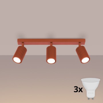 Brilagi - LED spot svetiljka CRESTO 3xGU10/10W/230V crvena