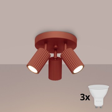 Brilagi - LED spot svetiljka CRESTO 3xGU10/10W/230V crvena