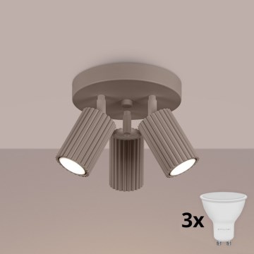 Brilagi - LED spot svetiljka CRESTO 3xGU10/10W/230V taupe
