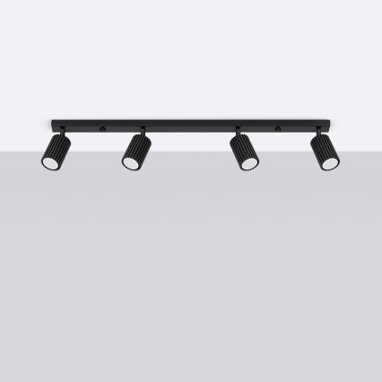 Brilagi - LED spot svetiljka CRESTO 4xGU10/10W/230V crna