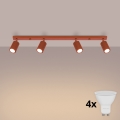 Brilagi - LED spot svetiljka CRESTO 4xGU10/10W/230V crvena