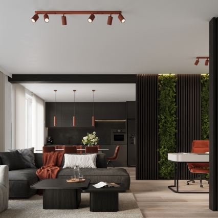 Brilagi - LED spot svetiljka CRESTO 4xGU10/10W/230V crvena