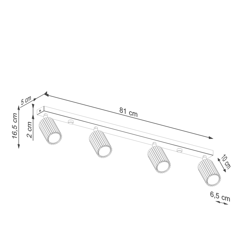 Brilagi - LED spot svetiljka CRESTO 4xGU10/10W/230V tirkizna