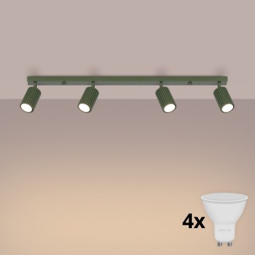 Brilagi - LED spot svetiljka CRESTO 4xGU10/10W/230V zelena