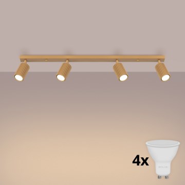 Brilagi - LED spot svetiljka CRESTO 4xGU10/10W/230V zlatna