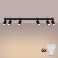 Brilagi - LED spot svetiljka CRESTO 6xGU10/10W/230V crna