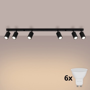 Brilagi - LED spot svetiljka CRESTO 6xGU10/10W/230V crna