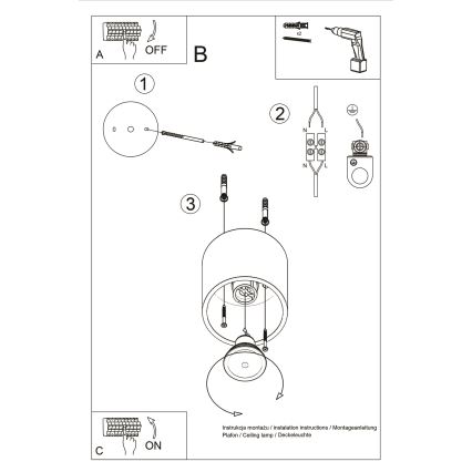 Brilagi - LED spot svetiljka FRIDA 1xGU10/7W/230V crna