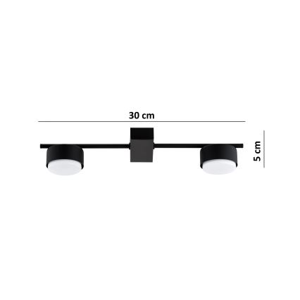 BRILAGI - LED spot svetiljka MONO 2xGX53/30W/230V crna
