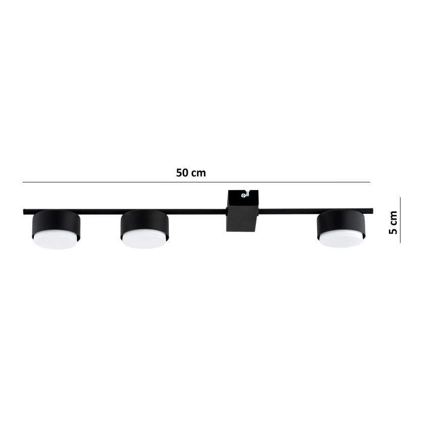 Brilagi - LED spot svetiljka MONO 3xGX53/13W/230V crna